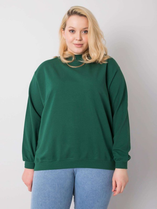Bluza-RV-BL-6299.11-ciemny zielony rozmiar - 2XL