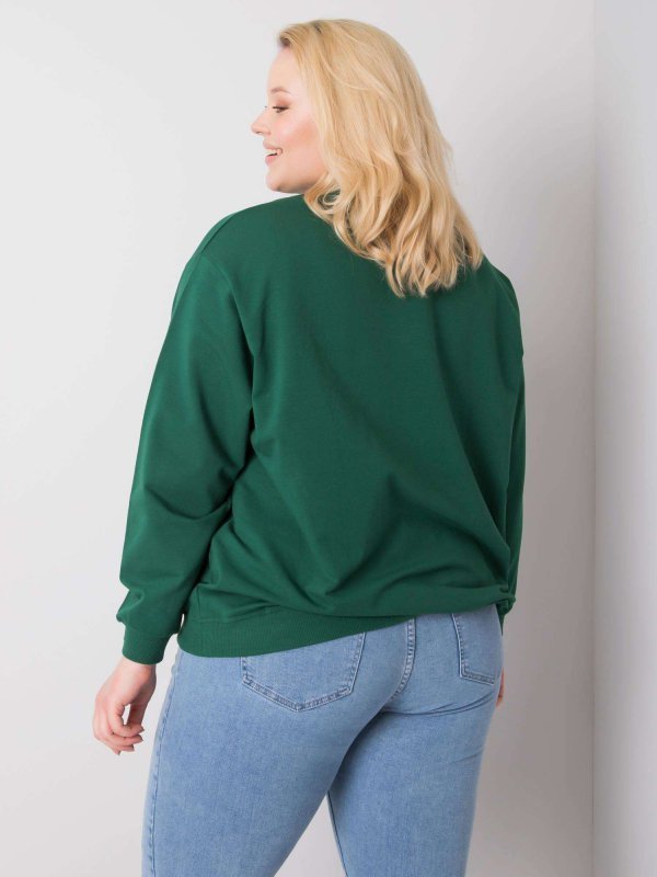 Bluza-RV-BL-6299.11-ciemny zielony rozmiar - 2XL