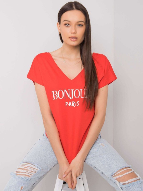 T-shirt-FA-TS-7142.37P-czerwony rozmiar - ONE SIZE