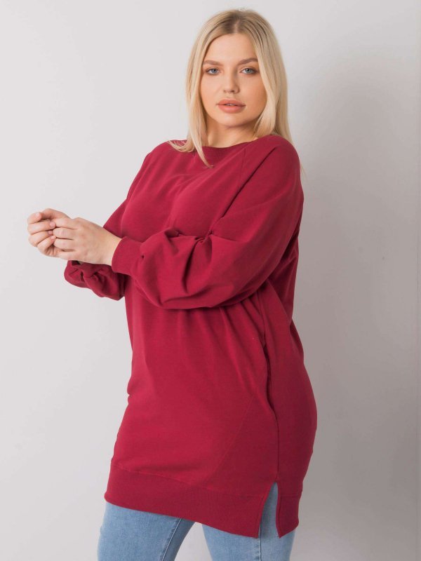 Bluzka-RV-BZ-7227.95-bordowy rozmiar - ONE SIZE