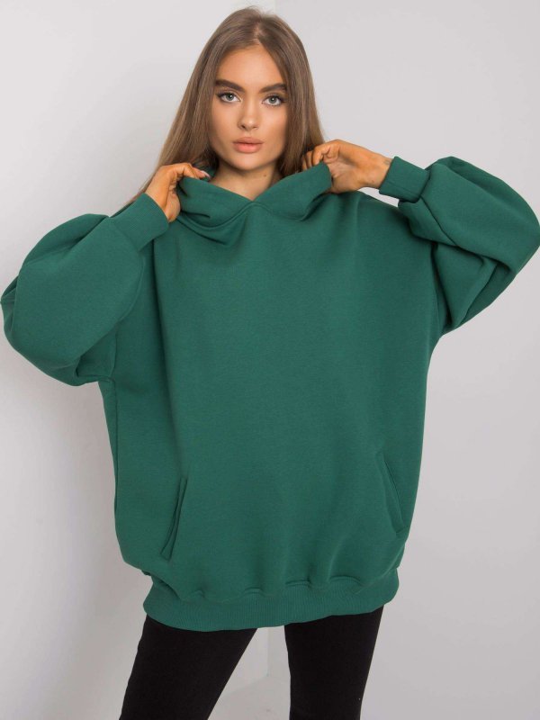 Bluza-RV-BL-6989.37X-ciemny zielony rozmiar - S/M