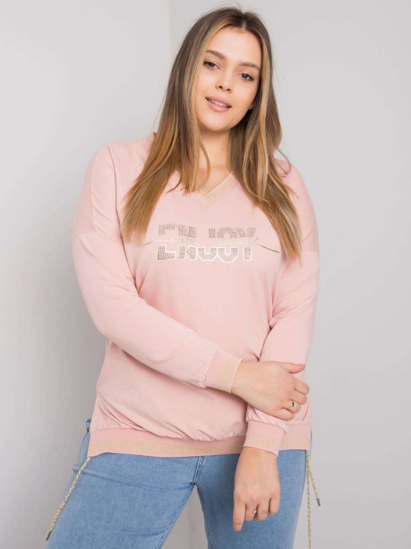 Bluzka-RV-BZ-7157.87P-jasny różowy rozmiar - ONE SIZE