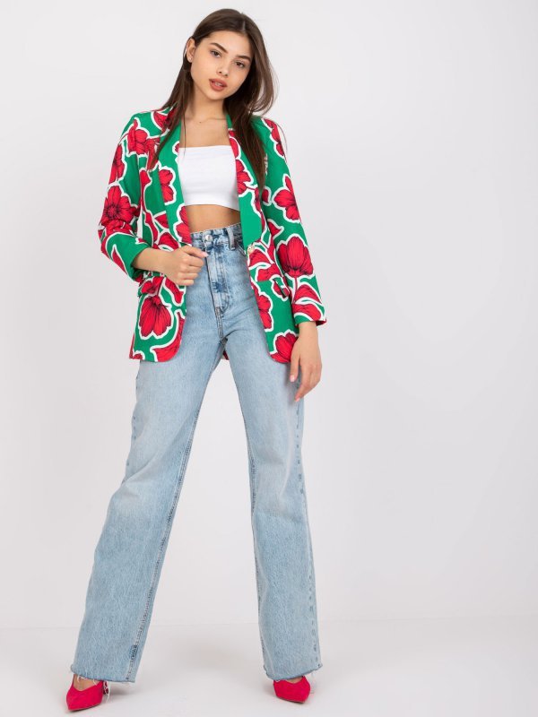 Marynarka-DHJ-MA-15621-2.25X-zielony rozmiar - XL