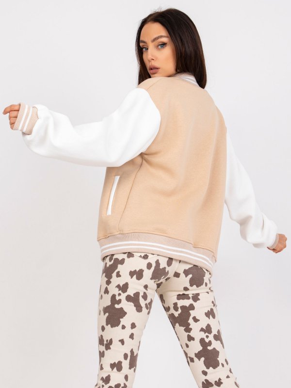 Bluza-EM-BL-697.88-beżowy rozmiar - S/M