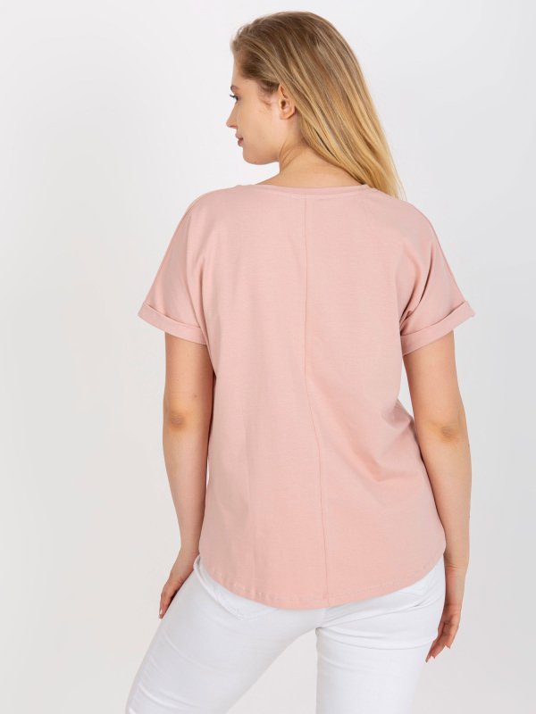 T-shirt-RV-TS-7776.02P-jasny różowy rozmiar - ONE SIZE
