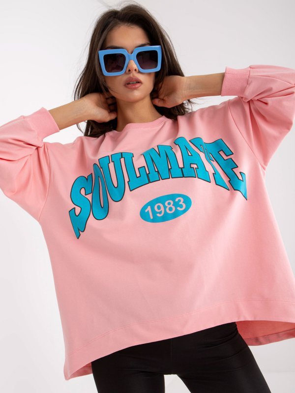 Bluza-FA-BL-7821.40P-jasny różowy rozmiar - ONE SIZE