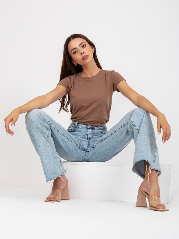 T-shirt-B-013.27P-brązowy rozmiar - L