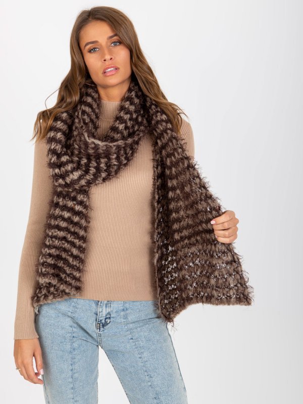 Szalik-AT-SZ-3710.88-ciemny bezowy rozmiar - ONE SIZE