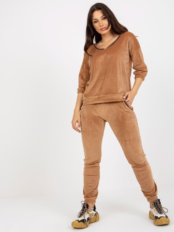Komplet-RV-KMPL-8285.82-camelowy rozmiar - S/M