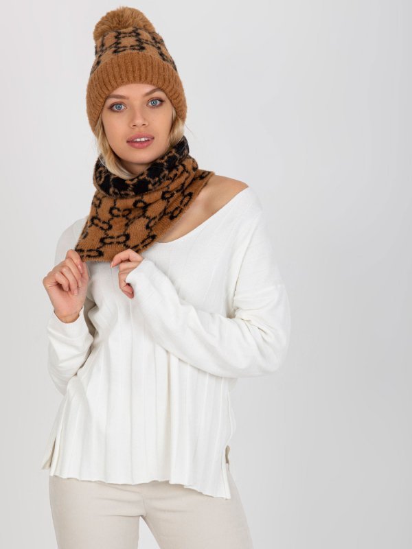 Komin-AT-KM-CM-333.33P-camelowy rozmiar - ONE SIZE