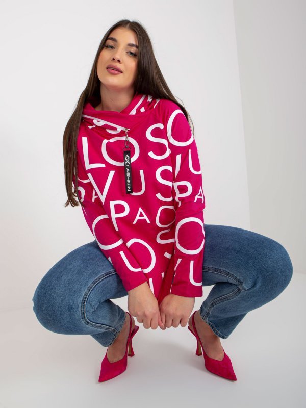 Bluza-RV-BL-5056-1.95-fuksjowy rozmiar - ONE SIZE