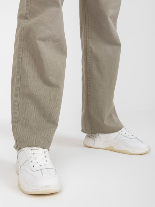 Spodnie-D70037M62291A1-khaki rozmiar - S
