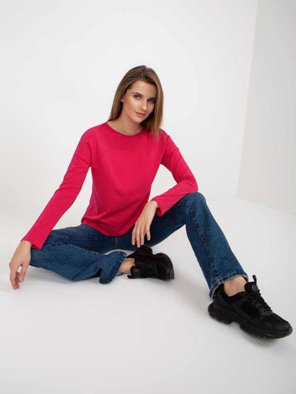 Bluzka-RV-BZ-5121.18-fuksjowy rozmiar - L