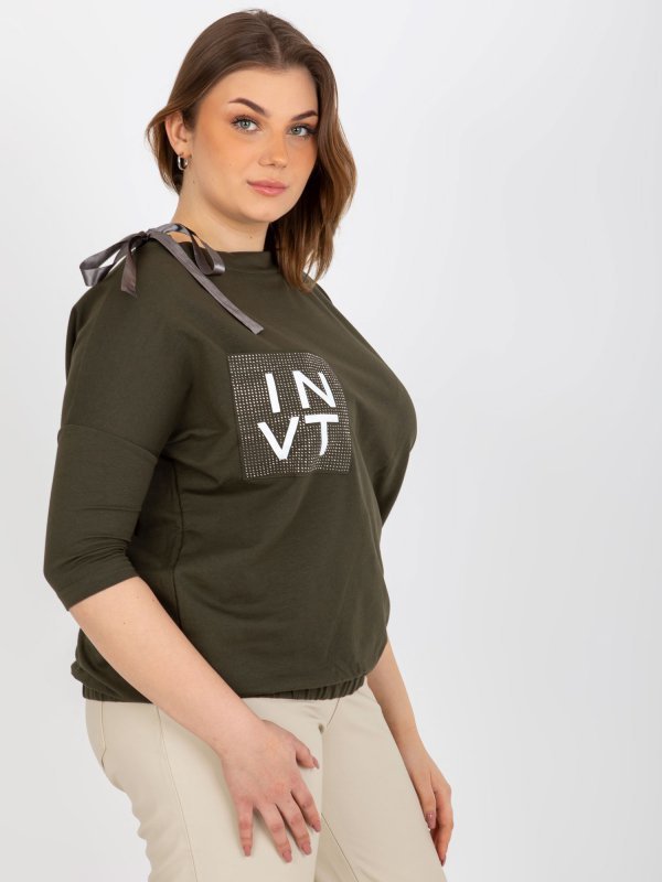 Bluzka-EM-BZ-HW-20-478.42P-khaki rozmiar - L