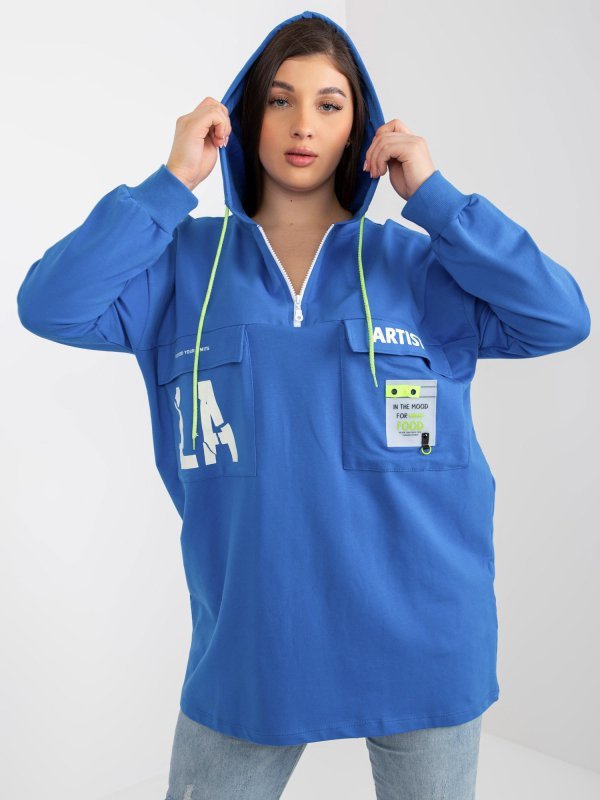 Bluza-RV-BL-8258.34-ciemny niebieski rozmiar - ONE SIZE