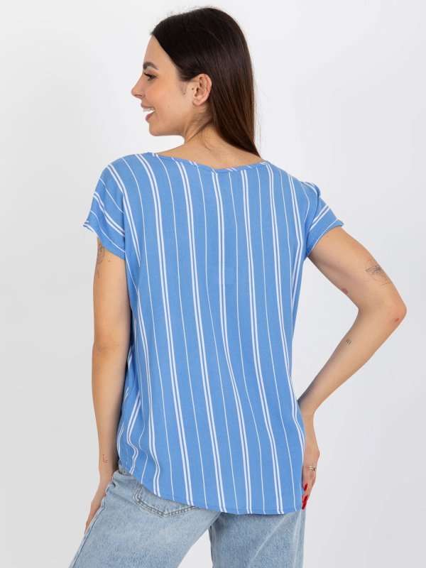 Bluzka-D73771R10978Q-niebieski rozmiar - XS