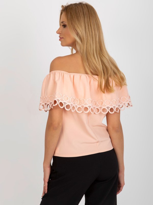 Bluzka-LK-BZ-506350.28P-brzoskwiniowy rozmiar - 38