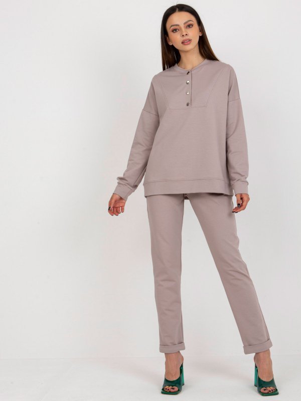Komplet-LK-KMPL-509291.57-ciemny bezowy rozmiar - S/M
