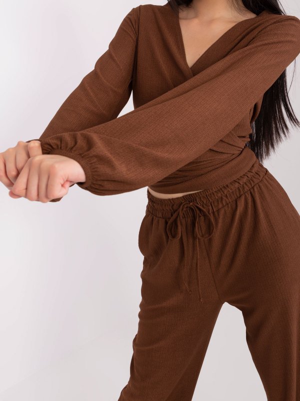 Komplet-LK-KMPL-509329.12-brązowy rozmiar - L/XL