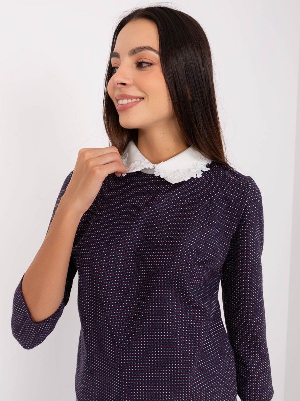 Bluzka-LK-BZ-506477.70P-granatowy rozmiar - 38