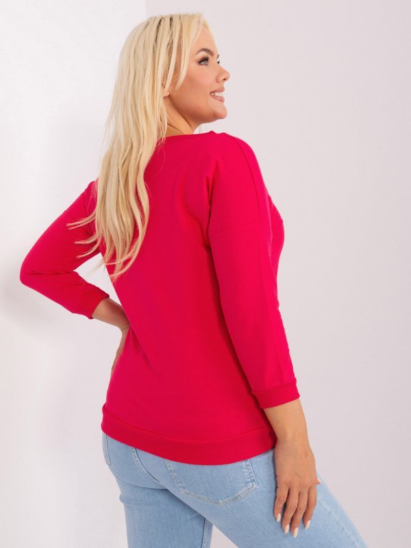 Bluzka-RV-BZ-9143.87P-czerwony rozmiar - ONE SIZE