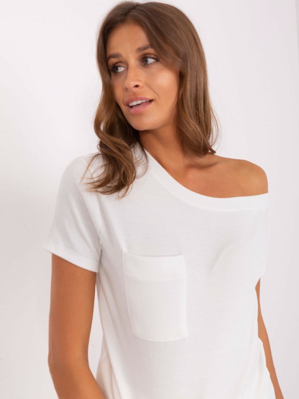 Bluzka-TW-BZ-OB058.42P-ecru rozmiar - XL