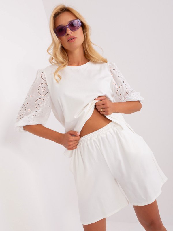 Komplet-LK-KMPL-509390.11P-ecru rozmiar - S/M