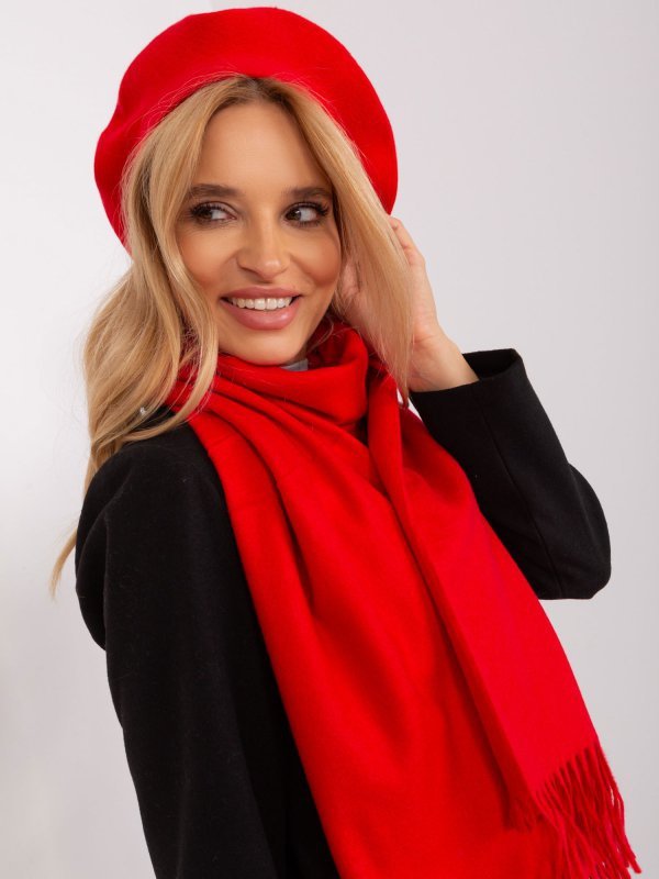 Szalik-AT-SZ-23185.93P-czerwony rozmiar - ONE SIZE
