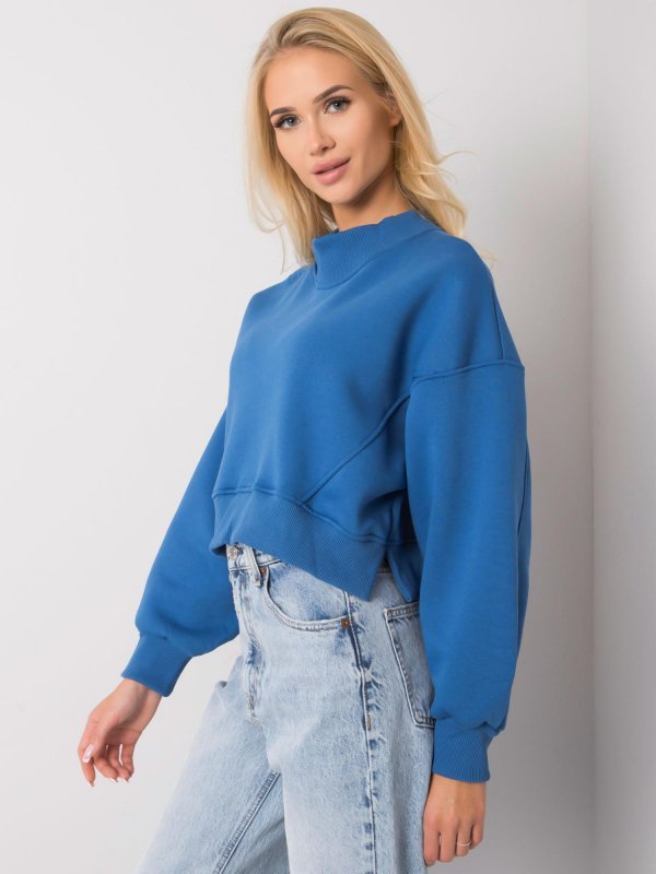 Bluza-RV-BL-6992.69-ciemny niebieski rozmiar - M