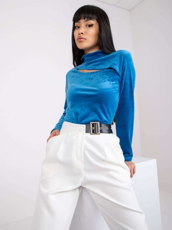 Bluzka-DHJ-BZ-6561.09P-ciemny niebieski rozmiar - ONE SIZE