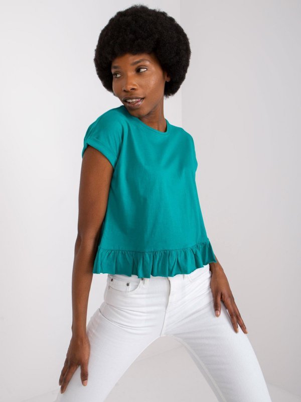 T-shirt-TW-TS-1053.21X-ciemny zielony rozmiar - 2XL