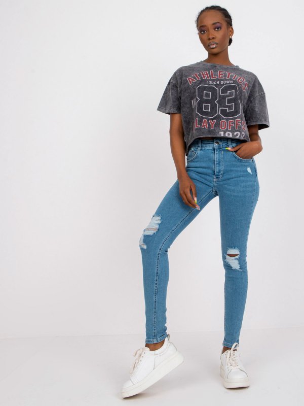 Spodnie jeans-RO-SP-PNT-2307.41X-niebieski rozmiar - XS