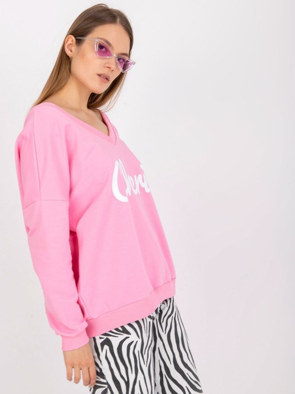 Bluza-FA-BL-7754.55P-różowy rozmiar - ONE SIZE