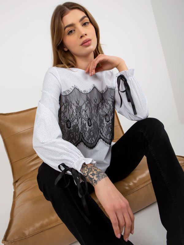 Bluzka-LK-BZ-506877-3.36P-biało-czarny rozmiar - 42