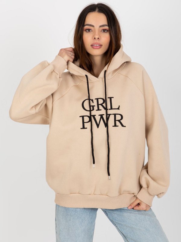 Bluza-EM-BL-651-2.14X-beżowy rozmiar - ONE SIZE
