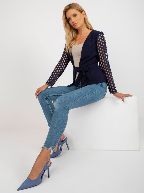 Marynarka-LK-MA-506736.15-granatowy rozmiar - 36