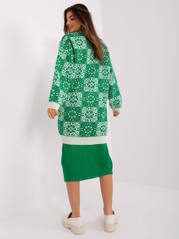 Kardigan-BA-SW-0301-1.26-zielony rozmiar - ONE SIZE