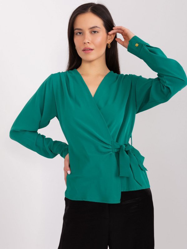 Bluzka-EM-BZ-3035.36-ciemny zielony rozmiar - M