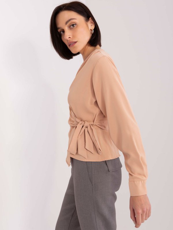 Bluzka-EM-BZ-3035.36-camelowy rozmiar - M
