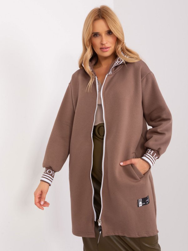 Bluza-RV-BL-9225.96P-brązowy rozmiar - S/M
