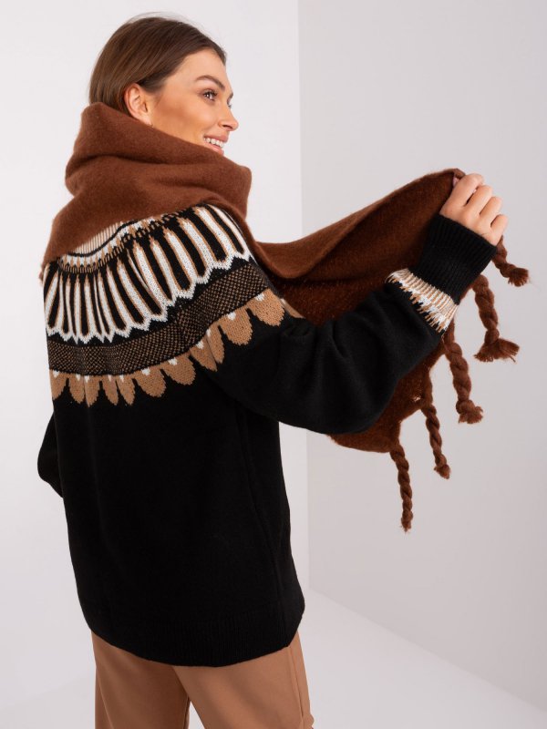 Szalik-AT-SZ-2313502.76P-brązowy rozmiar - ONE SIZE