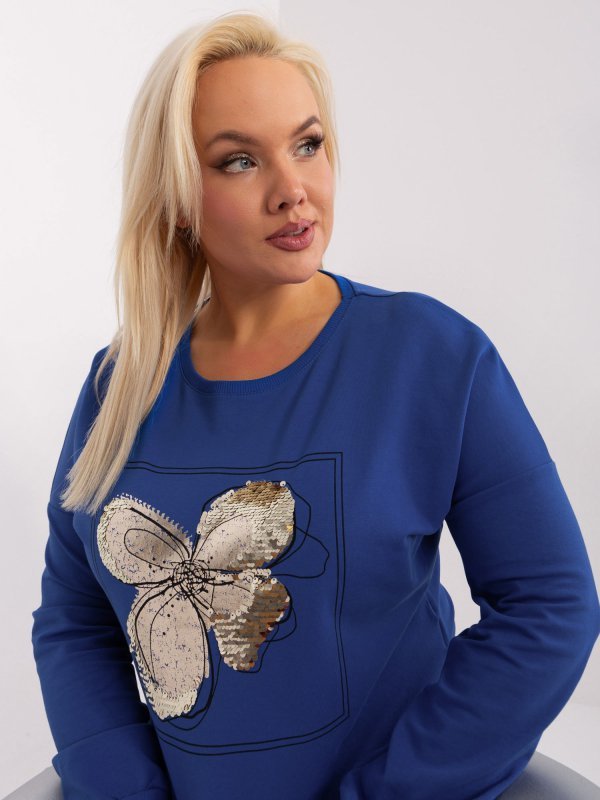 Bluzka-RV-BZ-9170.34-kobaltowy rozmiar - ONE SIZE