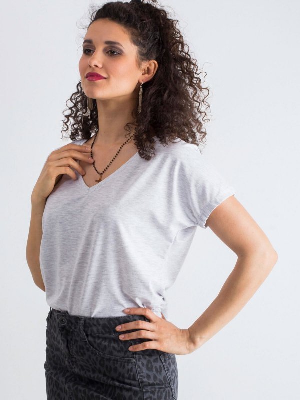 T-shirt-RV-TS-4832.27P-jasny szary rozmiar - M