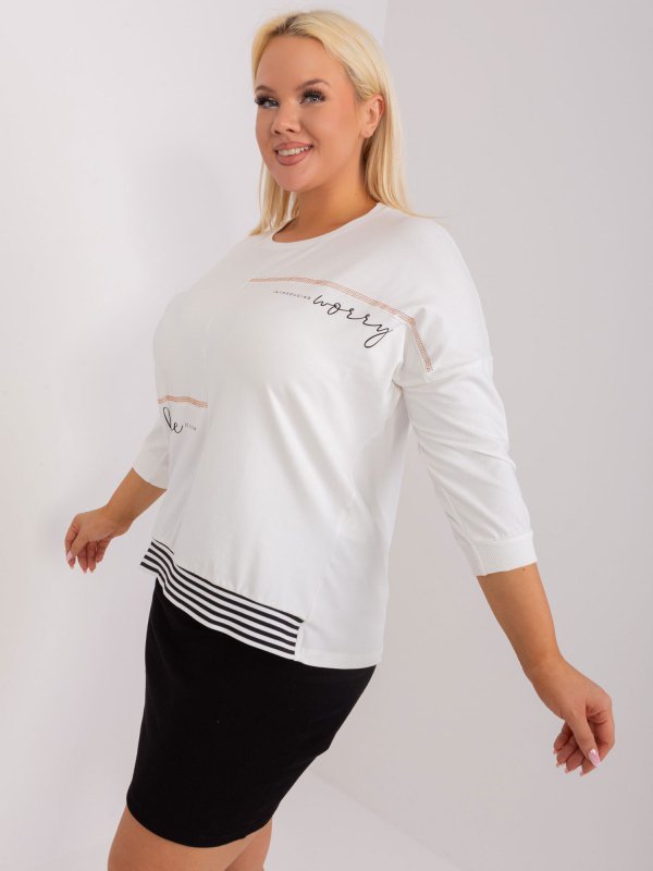 Bluzka-RV-BZ-9446.39-ecru rozmiar - ONE SIZE