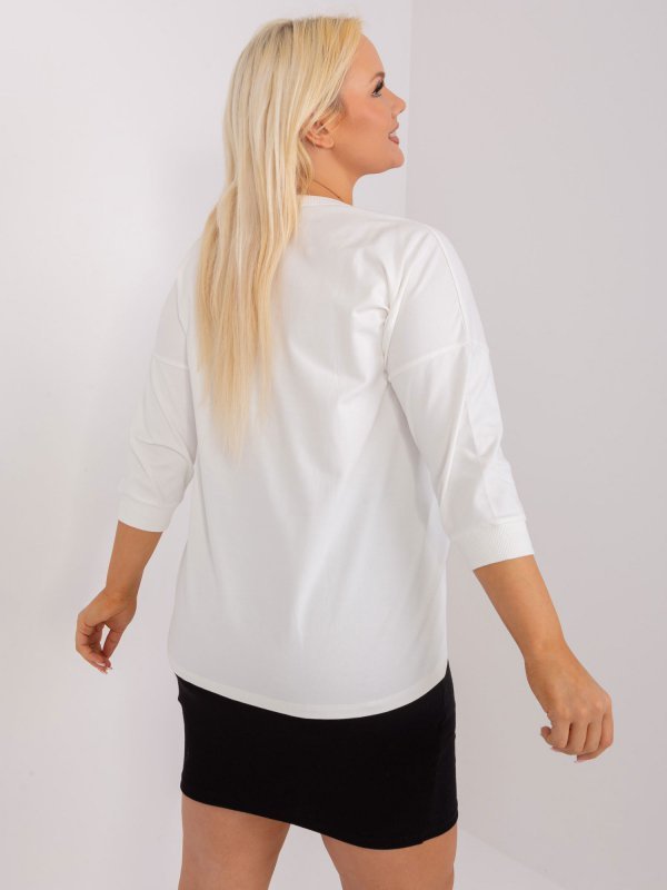 Bluzka-RV-BZ-9446.39-ecru rozmiar - ONE SIZE
