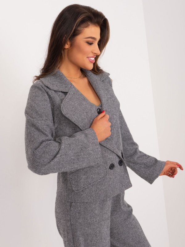 Marynarka-LK-MA-509562-1.03-szaro-czarny rozmiar - L/XL