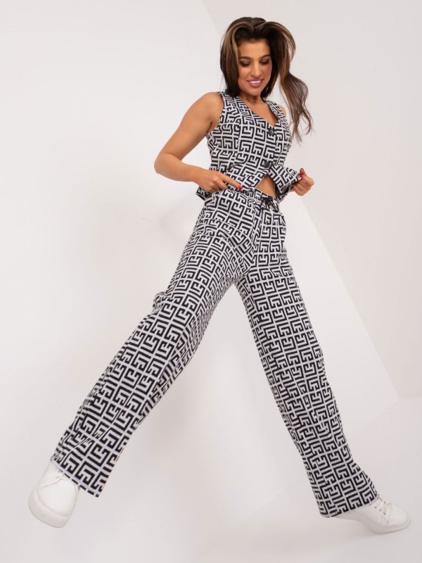 Spodnie-LK-SP-509563.20X-szaro-czarny rozmiar - L/XL