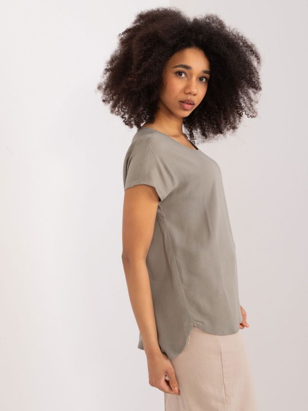 Bluzka-D73761Z10978Q-khaki rozmiar - S
