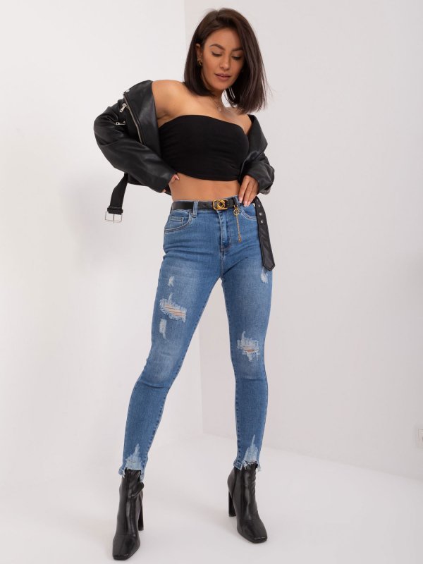 Spodnie jeans-PM-SP-J1330-14.31X-ciemny niebieski rozmiar - S