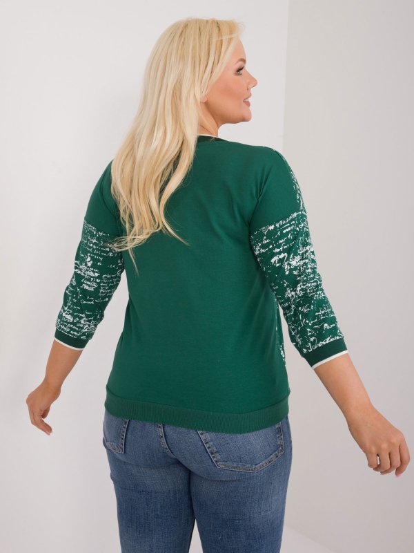 Bluzka-RV-BZ-9442.27-ciemny zielony rozmiar - ONE SIZE